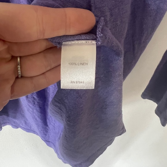 J. Jill Love Linen Open Front Lightweight Cardigan - Picture 4 of 7